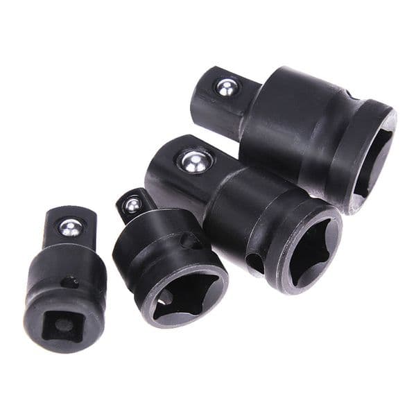 4pcs 1/4 3/8 1/2 Drive Socket Adapter Converter Reducer Drive Air Impact Socket Wrench Adapter Repair Hand Tool Ratchet Wrench