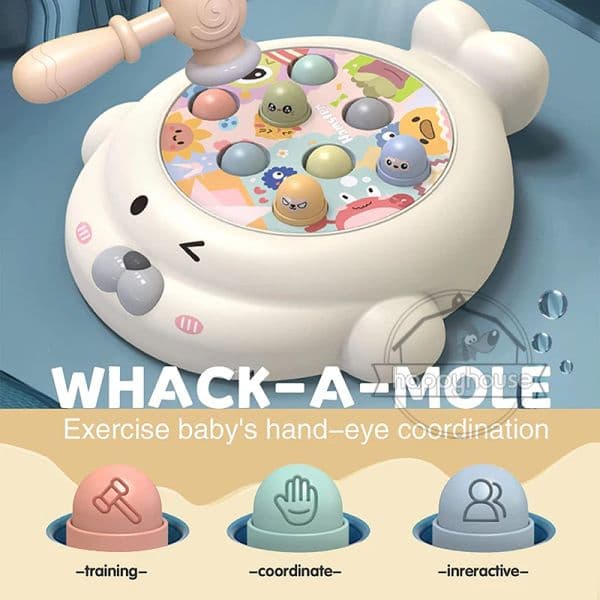 Baby Toys 0 6 12 13 24 Months Children Early Educational Toy Toys for Baby Boys 1 Year Toddler Music Whack A Mole Game Toy Kid