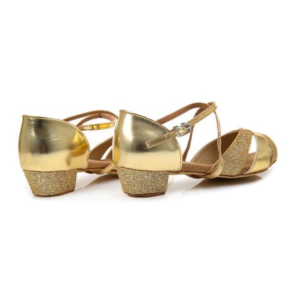 Wholesale Kids Girls Dance Shoes Sequin Ballroom Children Latin Dance Shoes Soft Tango Modern Jazz Dance Shoes Salsa Sandals
