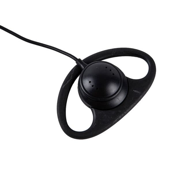 Shape D Soft Ear Hook Earpiece 2 Pin PTT With Mic Headset For UV-5R 2025 888S 777S 666S BF Walkie Talkie Headset BaoFeng Accessories