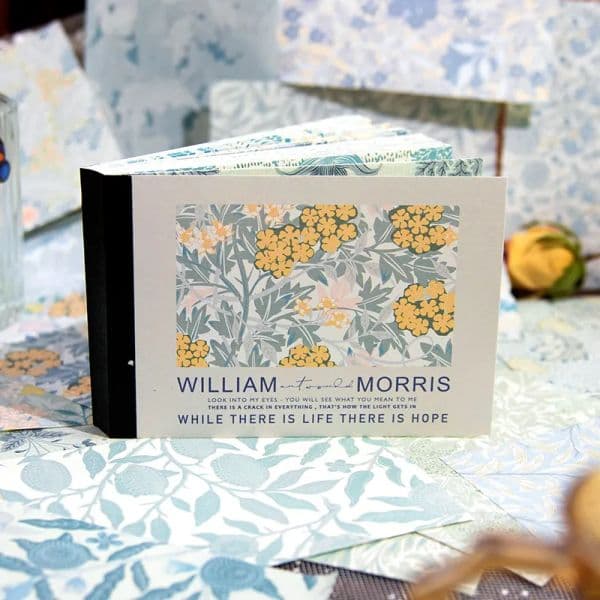Yoofun 100sheets Morris World Flowers Background Paper for Journaling Scrapbooking Planner Gift diy Floral Material Papers