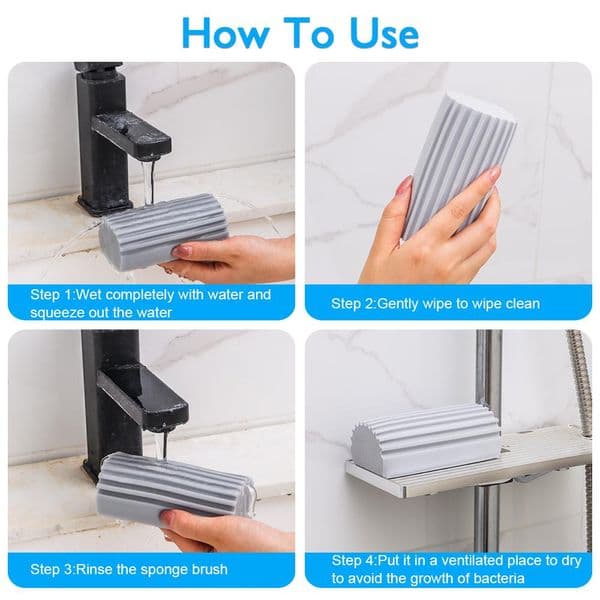 Magical Dust Cleaning Sponges PVA Sponge Damp Clean Duster Sponge Multifunctional Household Sponge Cleaning Brush Accessories