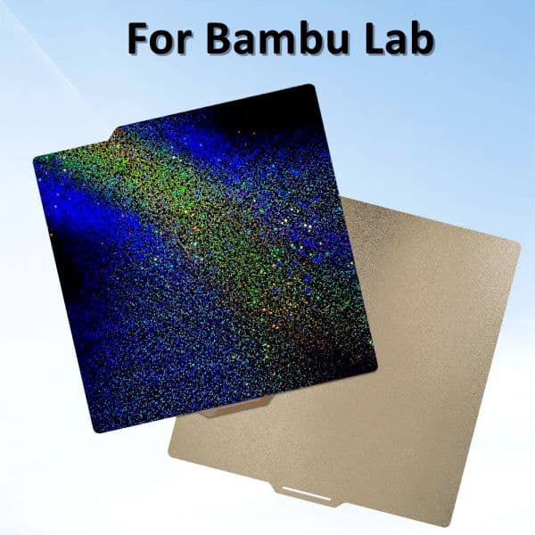 Starry Shine Build Plate For Bambu Lab Upgrade Heated Bed PEY PEI Spring Steel Sheet Double Printing For Bambulab P1S/P1P/X1/X1