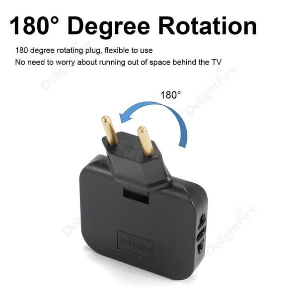 3 in 1 EU Electrical Tee Socket 2Pin 4.8mm Plug Adapter Foldable CN US To EU Euro Korea FR Travel Aadapters AC Outlet Converter