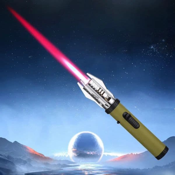 Planet Lightsaber Lighter | 360° Metal Torch for Outdoor, Windproof, BBQ, Welding, and Cigar dh910320090
