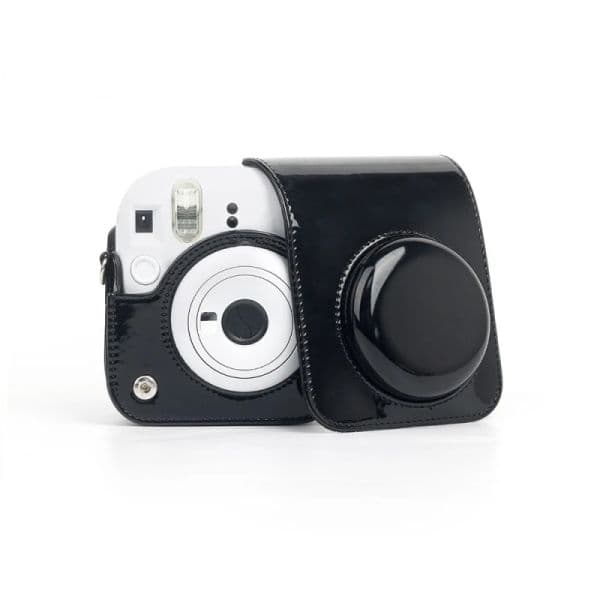 PU Leather Protective Bag For FUJIFILM Instax Mini12 Mirror Camera Storage Bag Case with Shoulder Strap