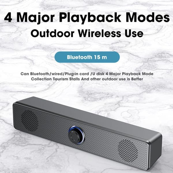 COOMAER Bluetooth 4D Surround Speaker Home Theater 2025 Sound System Computer Soundbar For TV Subwoofer Wired Stereo new Strong Bass