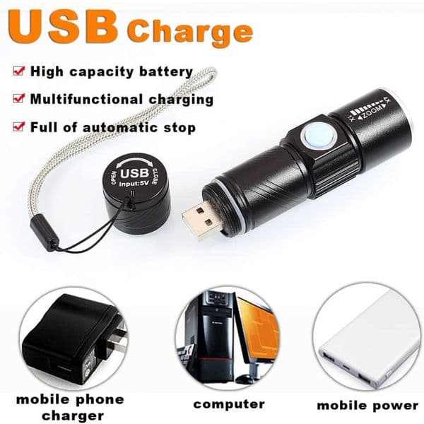 UV Flashlight 395nm Black Light Flashlight Ultraviolet Torch Waterproof UV Light Detector for Pet Stains Bug Nail Glue