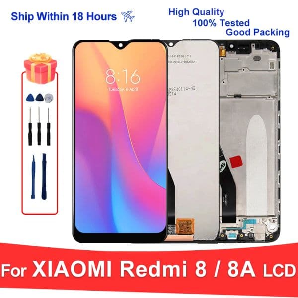 6.22" For Xiaomi Redmi 8 LCD Display MZB8458IN M1908C3KG Digitizer Assembly For Redmi 8A LCD Display Replacement Parts