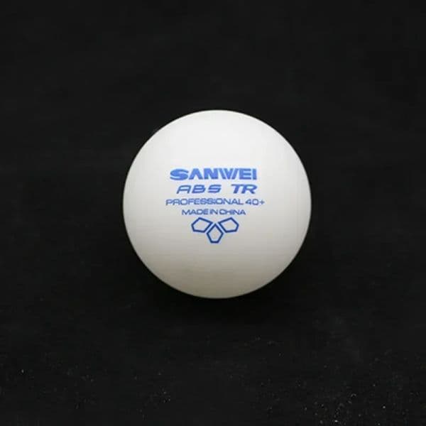 SANWEI ABS TR 3 Star Table Tennis Balls 40+ New Material Plastic White Ping Pong Balls for Training 100pcs