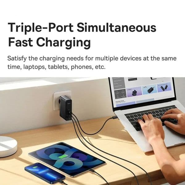 Baseus 140W GaN Charger USB Type C Charger PD 2025 3.1 Quick Charge 4.0 3.0 USB C new Fast Charging For Book Laptops iPhone 15 14 13