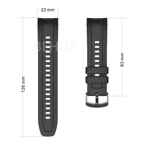 Silicone WatchStrap For Huami Amazfit Balance A2286 Original Smart Watch Band Replacement WristBand Bracelet Strap With case
