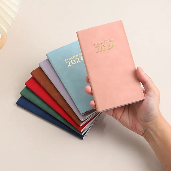 2024 A6 Notebook Notepad Daily Weekly Agenda Planner Notebooks Stationery Office School Supplies