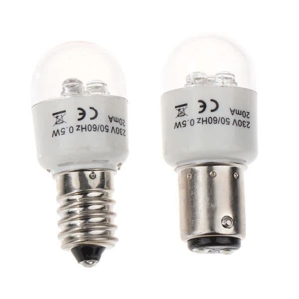 Industrial Sewing LED Bulb BA15D/E14 Light Illuminate 0.5W AC 190-250W Lamp Household Energy Saving Machine Accessories