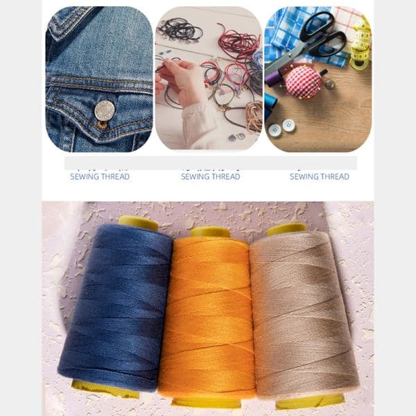 100g 1200meters 203 Jeans Sewing Machine Thick Line 3 Strand Thread Tent Umbrella Thread Thick Wiring Denim Line Sewing Thread