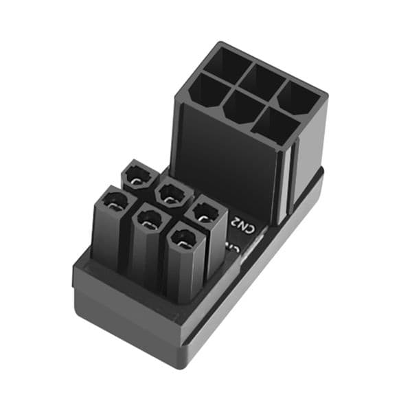 Breakout Cable Hard Drive Splitter Cable Desktops Graphics Card ATX 8Pin 6Pin Female to 8Pin 6Pin Male 180 Degree Adapter