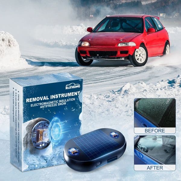 Car Window Glass Anti-ice Snow Remover Solar/USB Antifreeze Snow Removal Instrument 5-12V Winter Deicing Device Defroster Tools