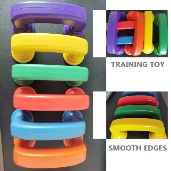 6 Pcs Phone Whisper Phones Toddler Educational Toy Telephone Abs Reading Plastic Toys Colored Early