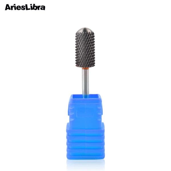 1PC Cylinder Round Head Carbide Nail Drill Bit Milling Cutters Manicure Pedicure Machine Accessories for Gel Polish Remover Tool