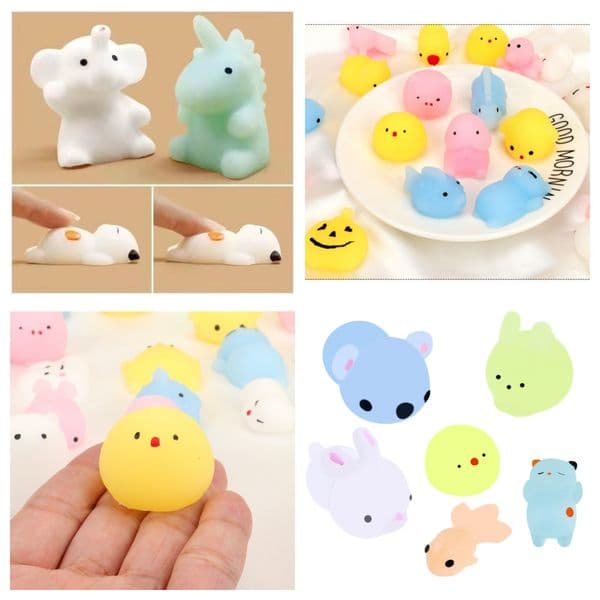 Pack Noodle Turtle Pocket Decompression Anti Stress Animal PCS Sticky Squishy Squishes For Kid Mochi Toy Rainbow Fidget