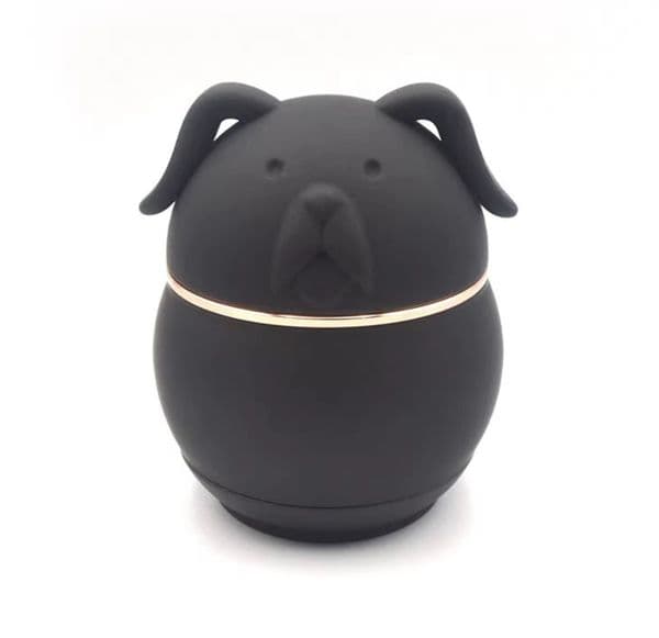 70x86mm Dog Design 4 Layer Metal Spice Grinder with Storage Jar Base Kitchen Tool