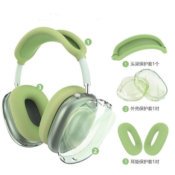 Best Quality Metallic Shell For Max Headphone Accessories Earphones TPU Waterproof Protective Case for max Headsets Cover