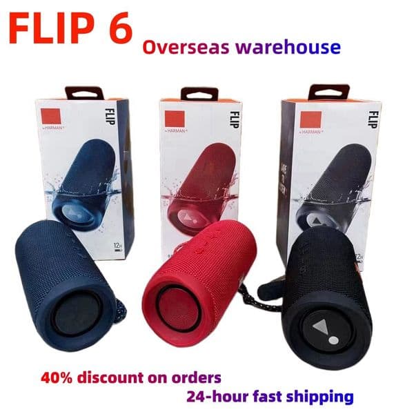 Flip 6 Bluetooth speaker IPX7 waterproof Dustproof Wireless Speaker powerful sound and deep bass used for home and outdoor speaker pairing IPX7 speaker Q260228