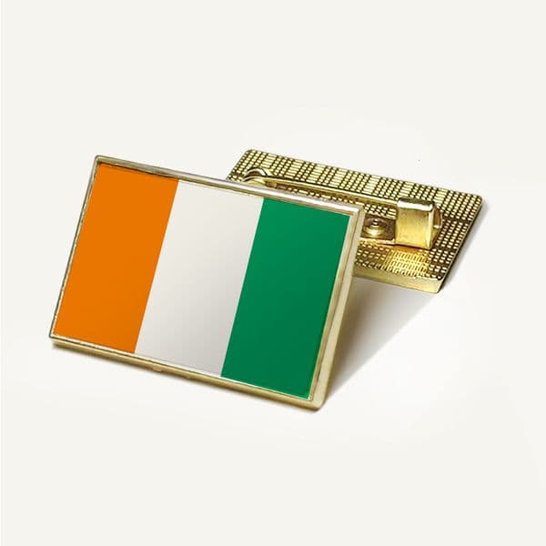 Ivory Coast Flag Brooch Badge Flag Rectangular National Flag Laple Pins
