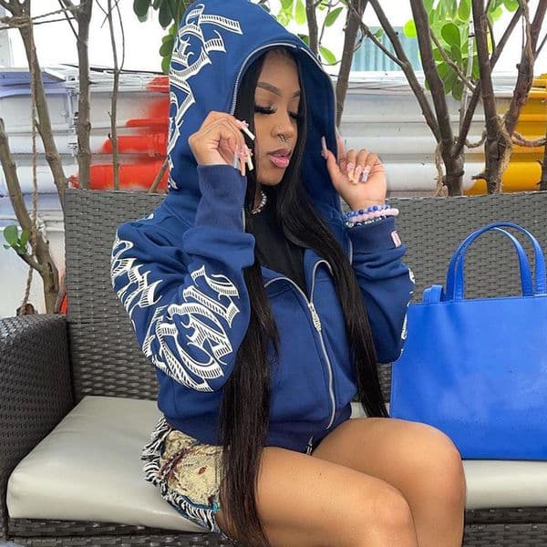 2026 new model New Designer Fashion Women's Autumn New Solid Color Letter Printed Kepeng Hoodie Long Sleeve Sweatshirt Fashion Hoodie