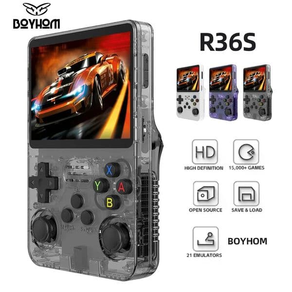 Meta Glasses Meta Glasses BOYHOM R36s Retro Handheld Game Console Linux System 3.5-Inch IPS Screen R35s Pro Portable Pocket Video Player 64Gb Games 241106