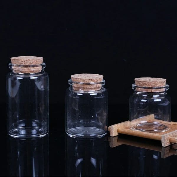 Storage With Cork Lids Spice Ing Vessels Glass Jars Candy Bottles