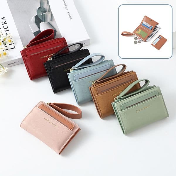 Stylish Womne's Wallet Multipurpose Portable With Card Slots With Lanyard Coin Purse For Women School Shopping Outdoor Travel