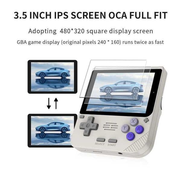 hine New POWKIDDY V10 Handheld Game Console 3.5 Inch 480*320 IPS OCA Fl Sn Retro Opendinglinux Handhelds Cheap Childrens Gifts Z241107