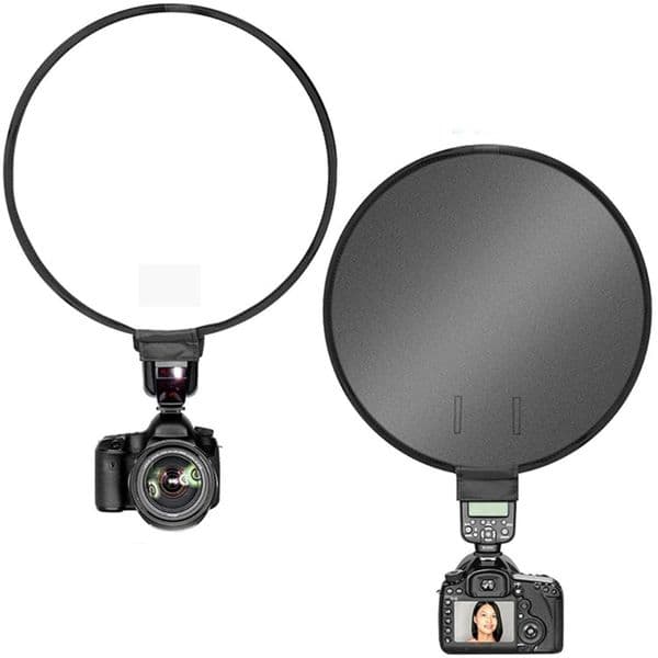 30cm/40cm Universal Mini Round Softbox Portable Flash Diffuser Soft Box for DSLR Cameras Photo Speedlite Tent Light