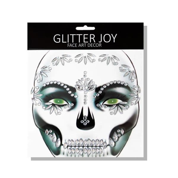 Face Gem Sticker Skull Makeup Inspired Party New Arrival 1Pc Halloween Dressing Party Body Paint Decor For Carnival Holiday Gift
