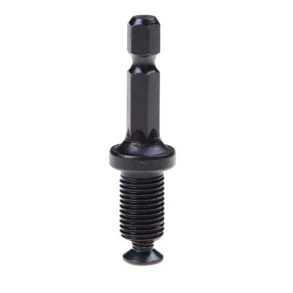 One Piece 1/4 Steel Hex Shank Adapter to 3/8"-24UNF Male Thread Screw for Drill Bit Chuck High Quality