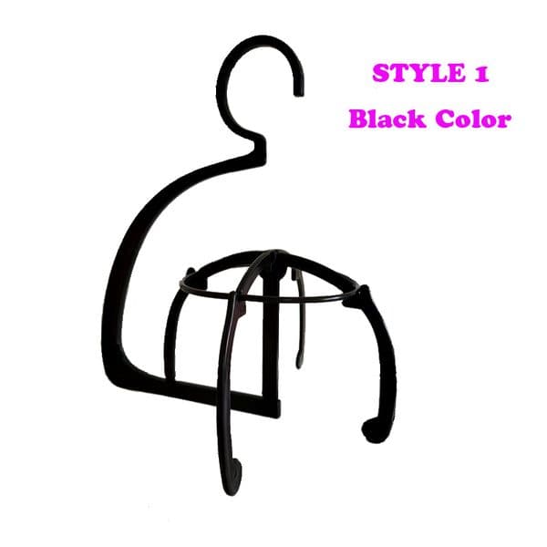 Nunify Wig Head Stand Plastic Hanger Stand For Dispaly Wigs Hats Small Size Hanger Wig Stand Holder For Display Wigs And Hats