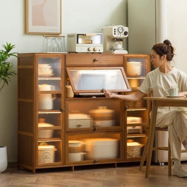 Closet Sideboard Kitchen Cabinets Storage Modern Glass Display Filing Buffet Cabinet Laden Tv Stand Conera Bedroom Furniture