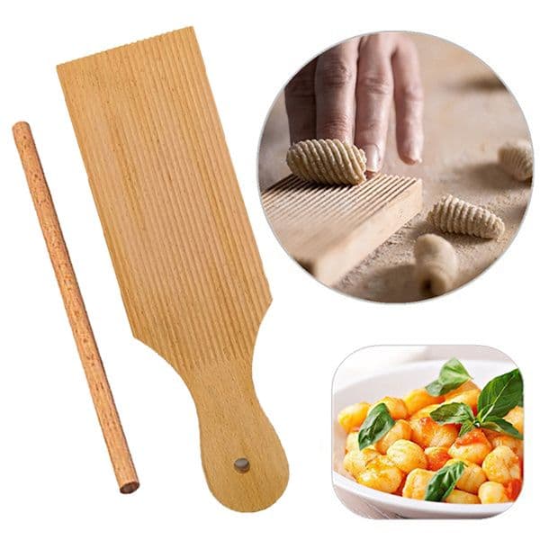 Noodles Wooden Butter Table And Popsicles Easily Make Authentic Homemade Pasta And Non-stick Butter Pasta Board Gnocchi Roller