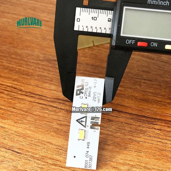 1Pcs Refrigerator Freezer Accessories 8001 074 449 307387 8001074449 307387 LED Light Srip Board For Siemens Bosch Refrigerator