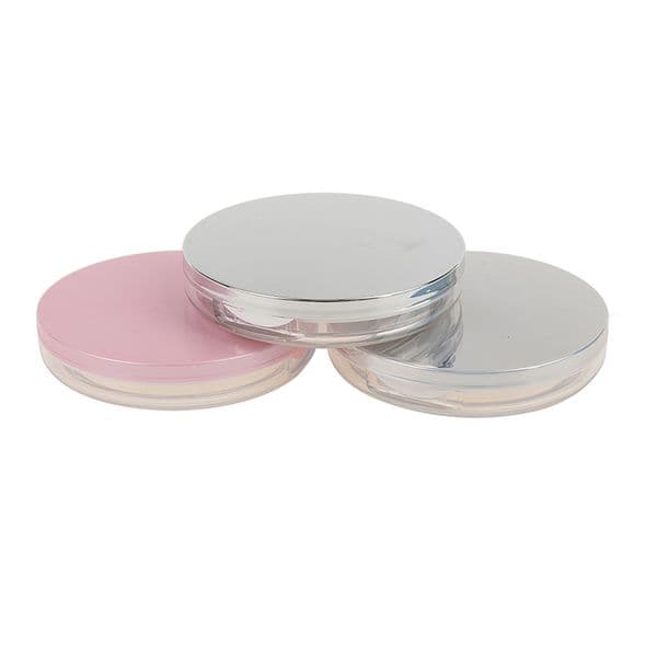 3g Travel Makeup Container Cosmetic Sifter Portable Plastic Powder Box Empty Loose Powder Pot With Mirror Loose Jar