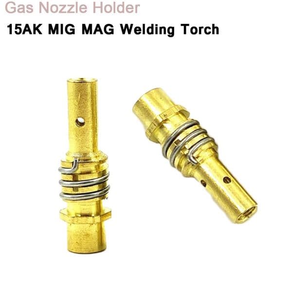 2pcs 15AK Gas Nozzle Holder With Nozzle Spring For MIG/MAG Welding Torch Contact Tip Welding Accessories