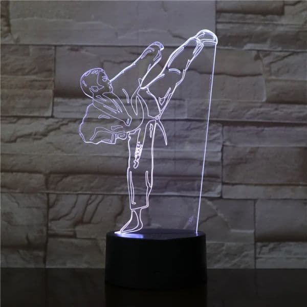 new Karate Judo 2025 Table Lamp USB Taekwondo Bedroom Lighting Decor Kid Gift Colors Night Light Creative 3D LED Light Gradient Vision