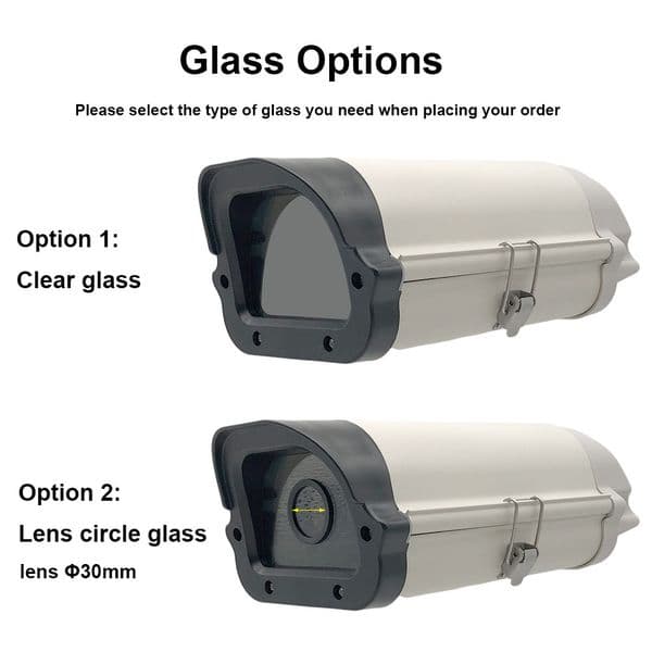 8 Inch CCTV Camera Housing Waterproof Rainproof Outdoor Security Surveillance Camera Aluminum Housing Cover Dustproof Enclosure