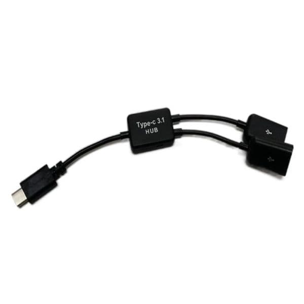 Type C to 2 USB Port Splitter Multi Hub Converter Multiple Hub Dual Double USB Port Cables One Drag Two Ports Connector