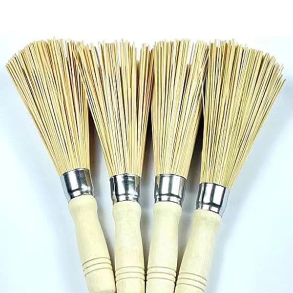 2025 Wok Bamboo Brush Large Pot Brush Wash Pot Brush Kitchen Cleaning Brush Restaurant Natural Bamboo Brush Hotel Supplies