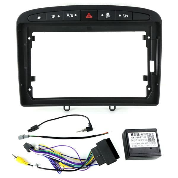 2din Android Car Radio GPS Multimedia Player Fascia Panel Frame With Power Cable Canbus Box For Peugeot 408 Peugeot 308 308SW