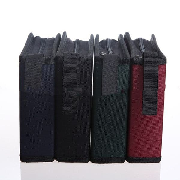 40Pcs Discs CD Bag Pack DVD Oxford Handbags Big-Capacity Storage Bag Package with Zipper Closure Card File Holder Rack Organizer