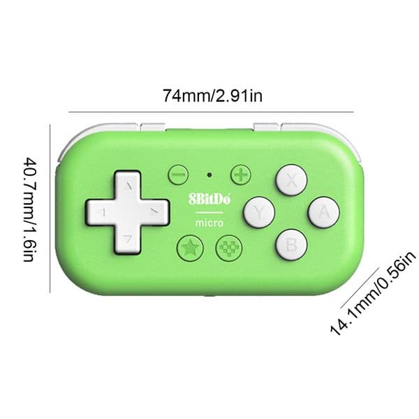 Pocket Controller 8Bitdo Micro Gamepad Bluetooth-compatible Designed for 2D Games Handheld Console for Switch/Raspberry Pi