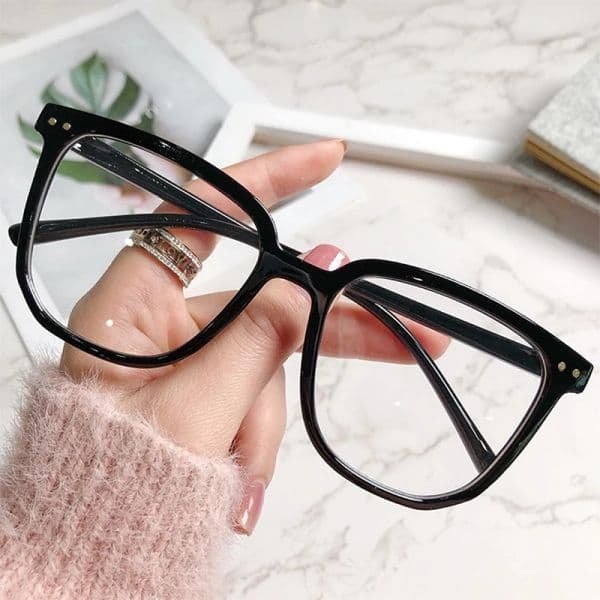 Korean Anti Blue Light Transparent Computer Glasses Frame Women 2025 Men Round Eyewear Glasses Optical Spectacle new Eyeglass Glasses